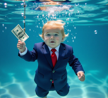 BabyT Nevermind in suit cropped